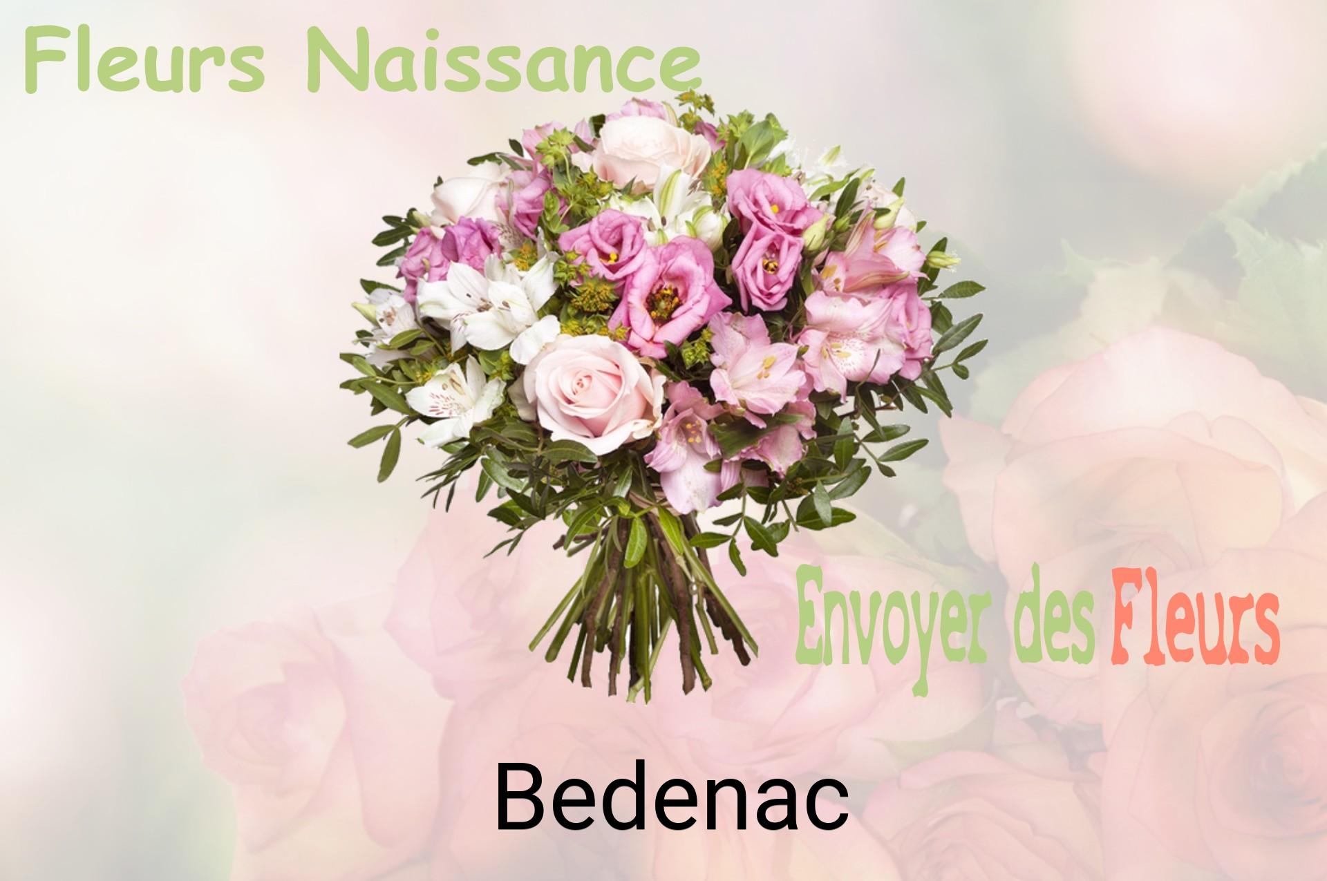 Bouquet de fleurs de naissance livré à Bedenac