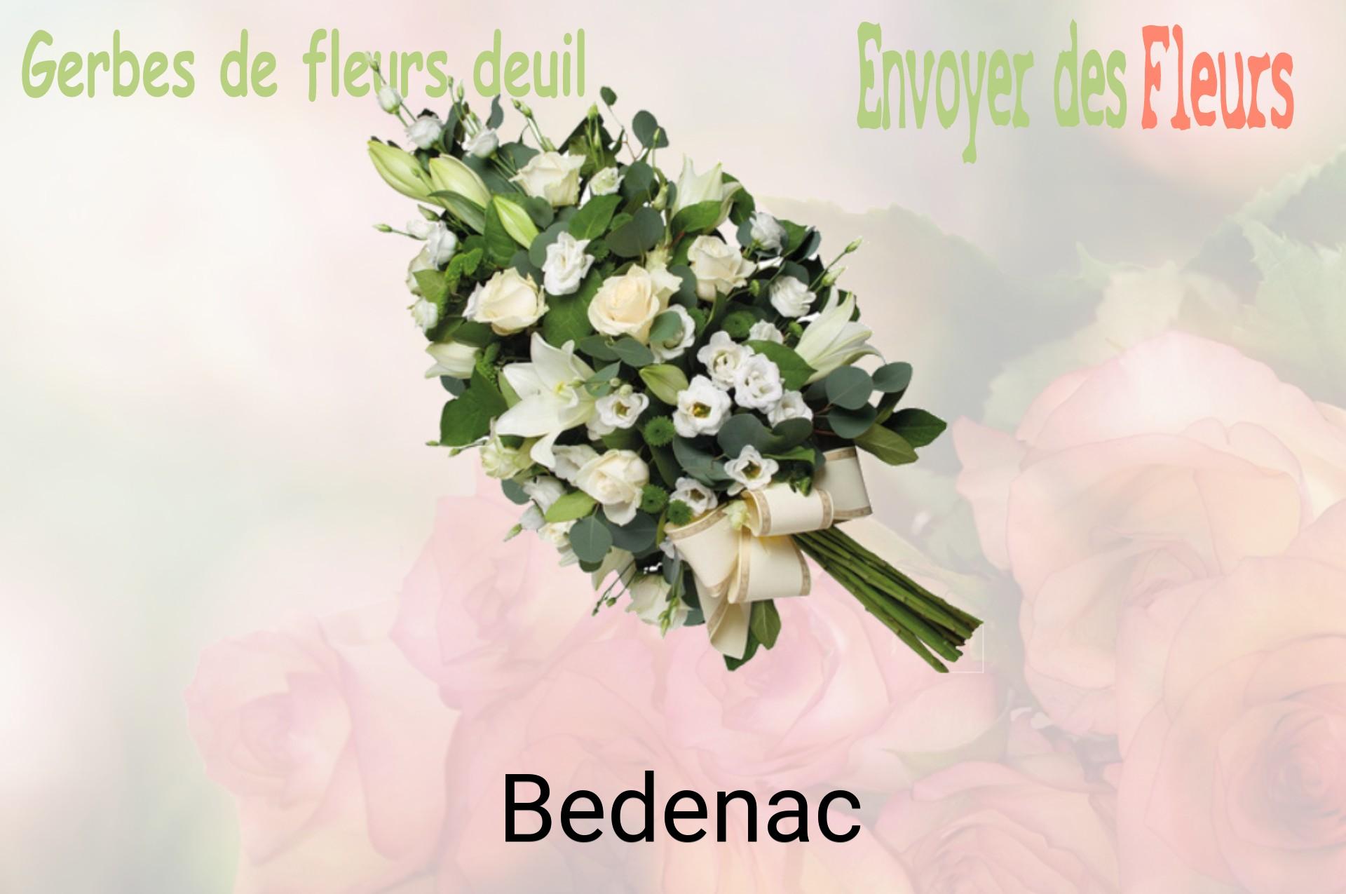 Gerbe de fleurs de deuil livrée à Bedenac